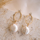 Emerson Pearl Ear Jacket Drops - Wander + Lust Jewelry