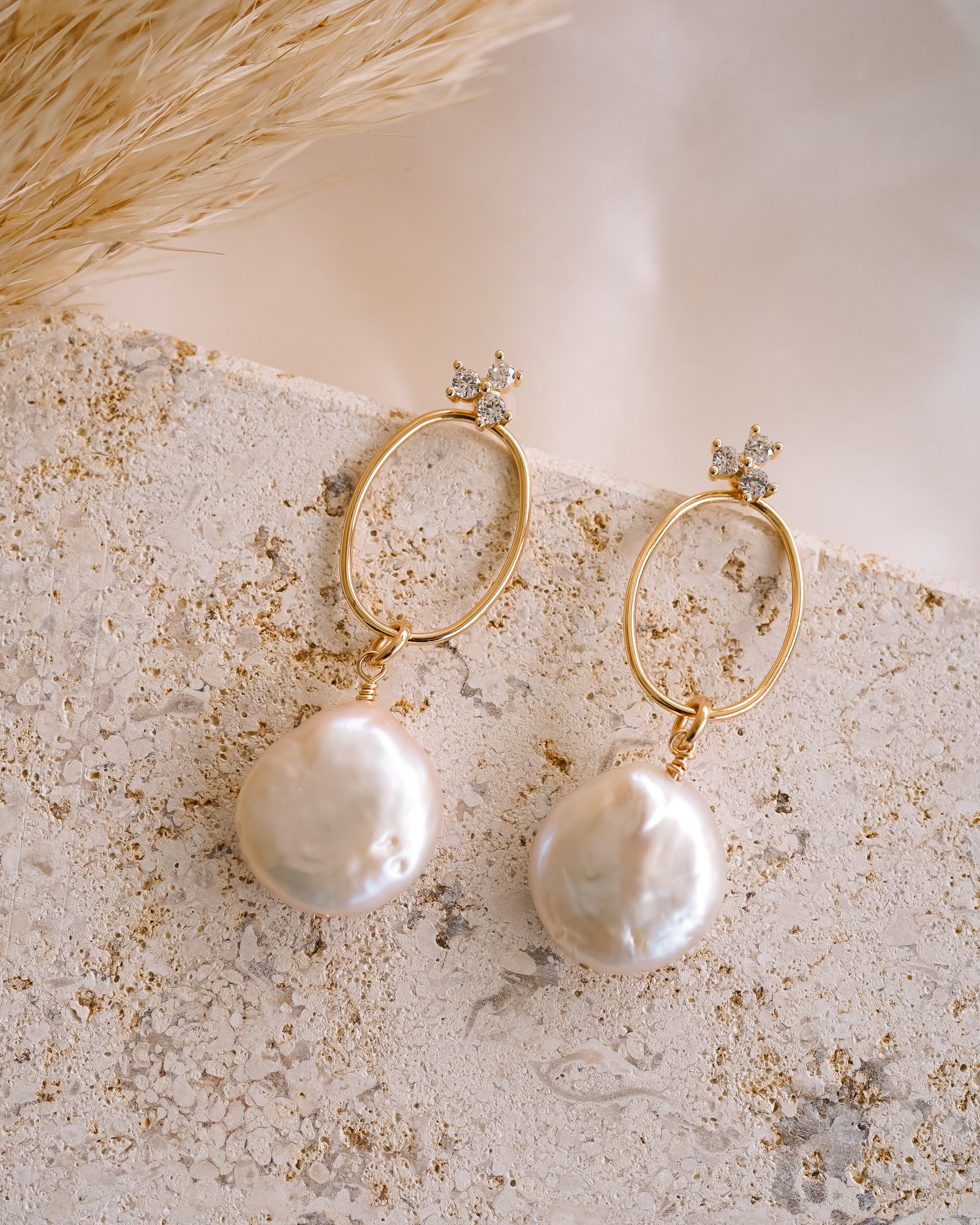 Emerson Pearl Ear Jacket Drops - Wander + Lust Jewelry