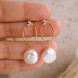 Emerson Pearl Ear Jacket Drops - Wander + Lust Jewelry