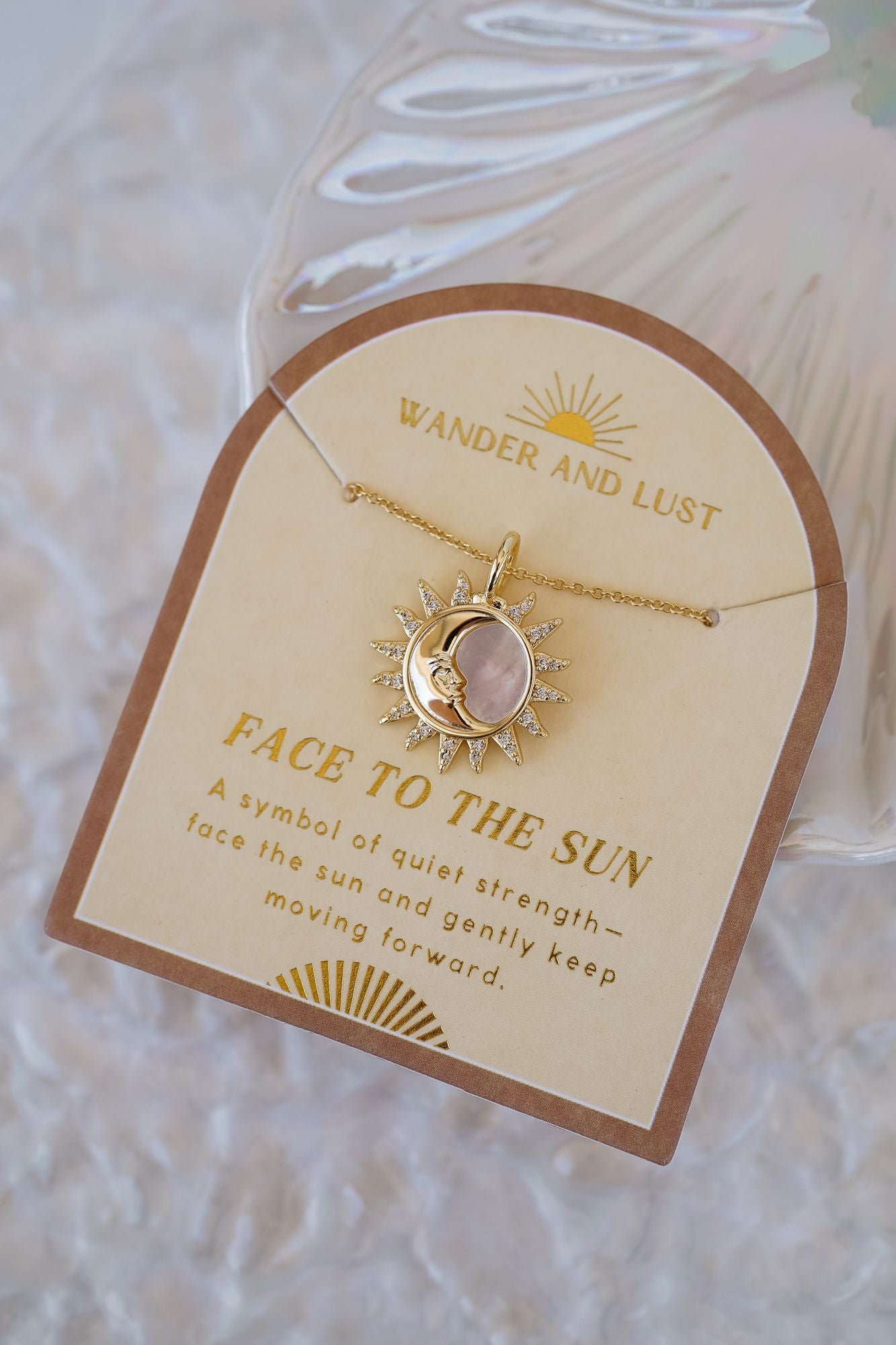 Face to the Sun Pendant Necklace - Wander + Lust Jewelry