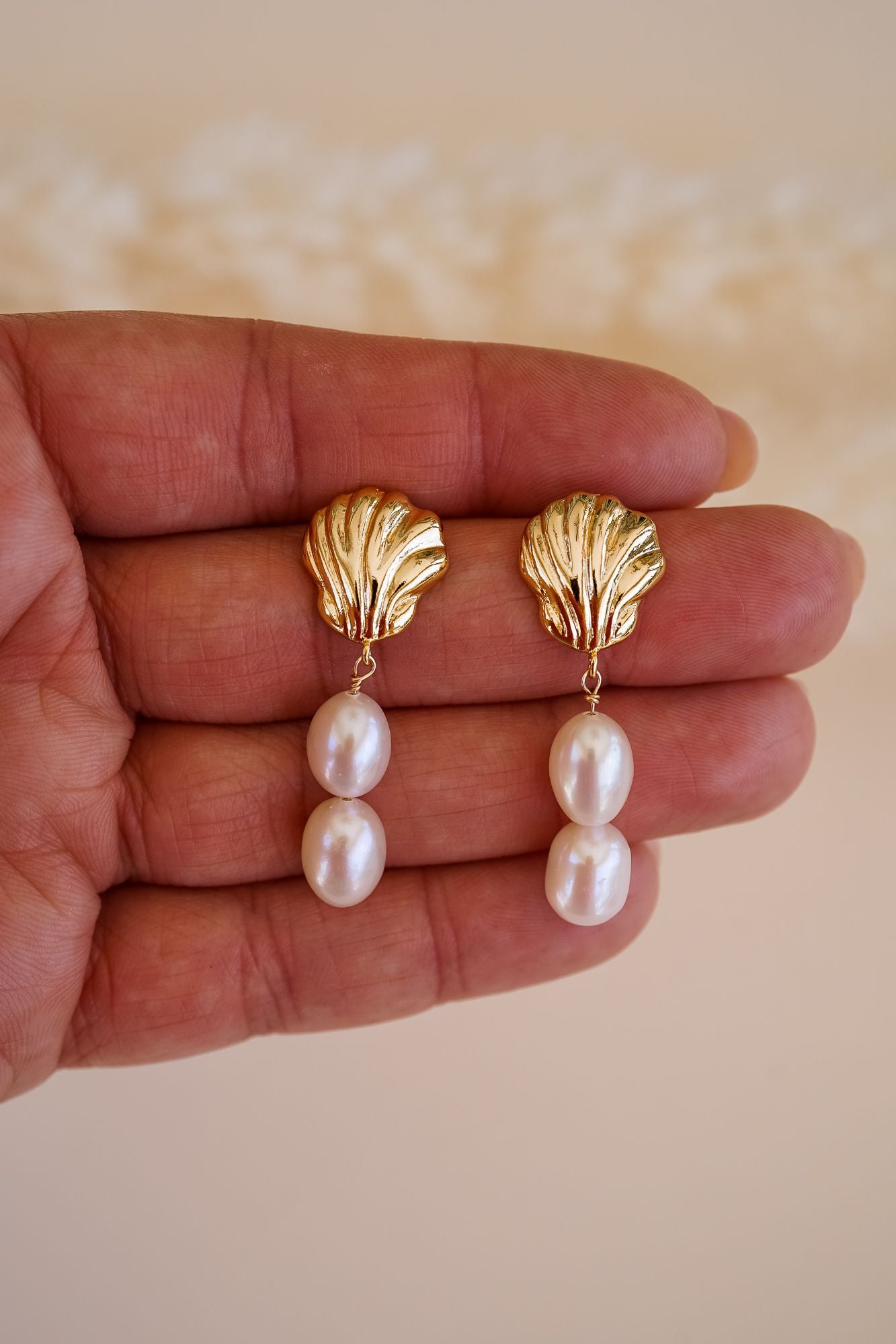 Shelly Pearl Drop Earrings - Wander + Lust Jewelry