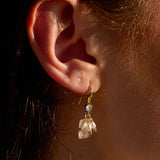 Coco Rose Quartz & Pearl Drop Earrings - Wander + Lust Jewelry