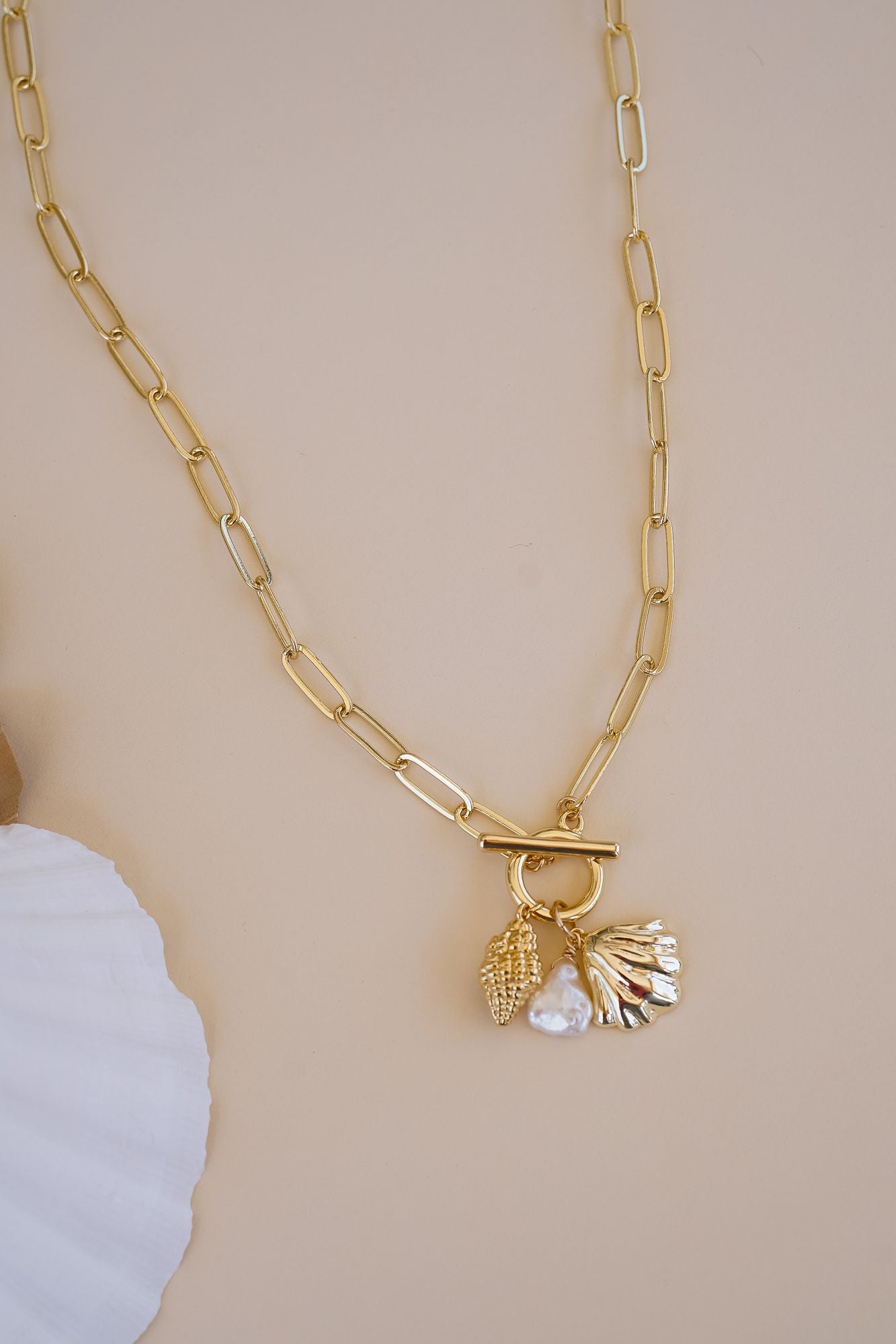 Capri Pearl Toggle Necklace - Wander + Lust Jewelry
