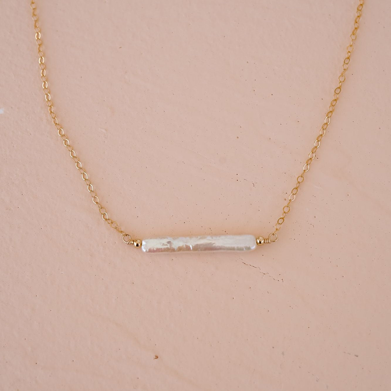 Vivienne Stick Pearl Necklace - Wander + Lust Jewelry