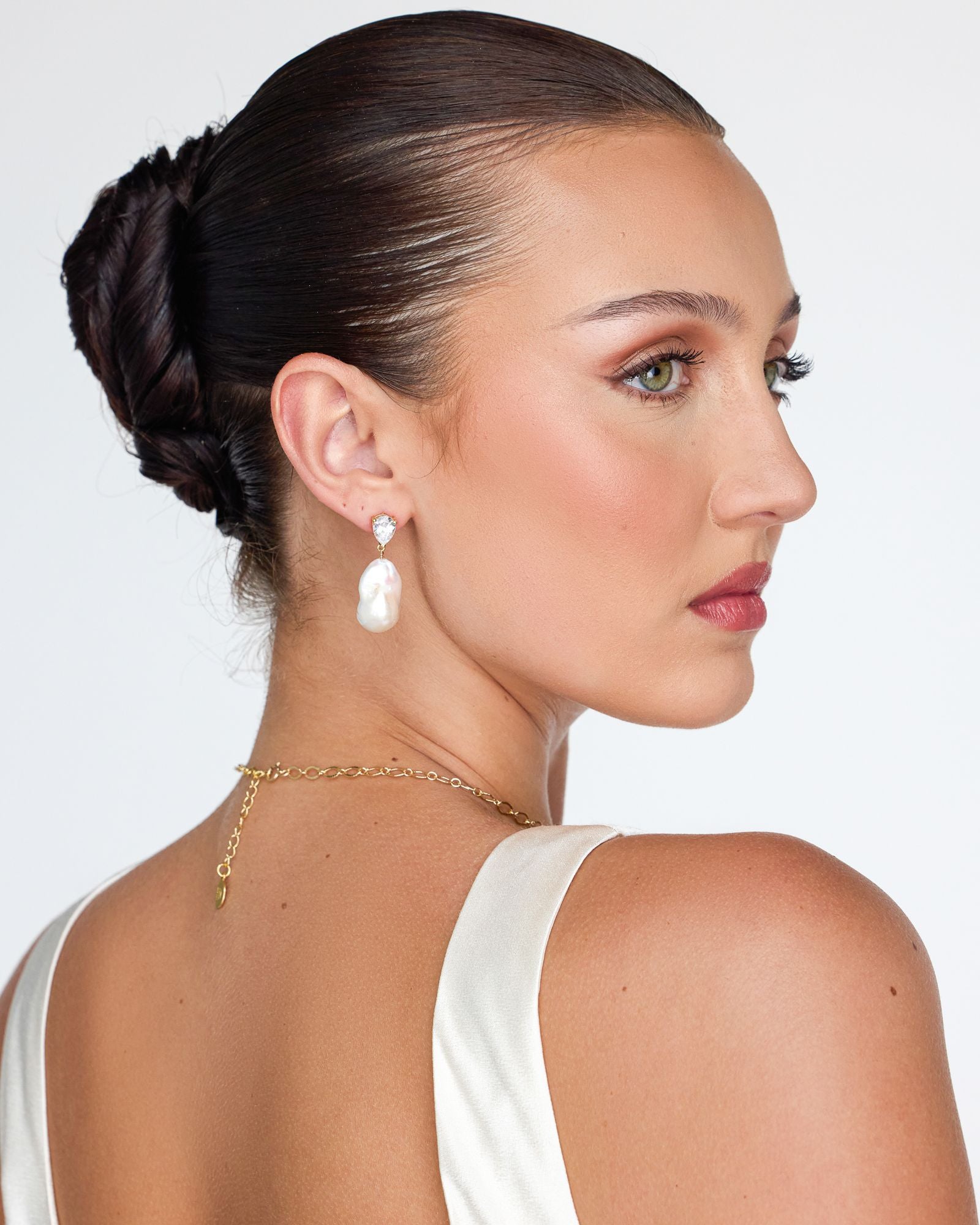Elowen Baroque Pearl Drop Earrings - Wander + Lust Jewelry