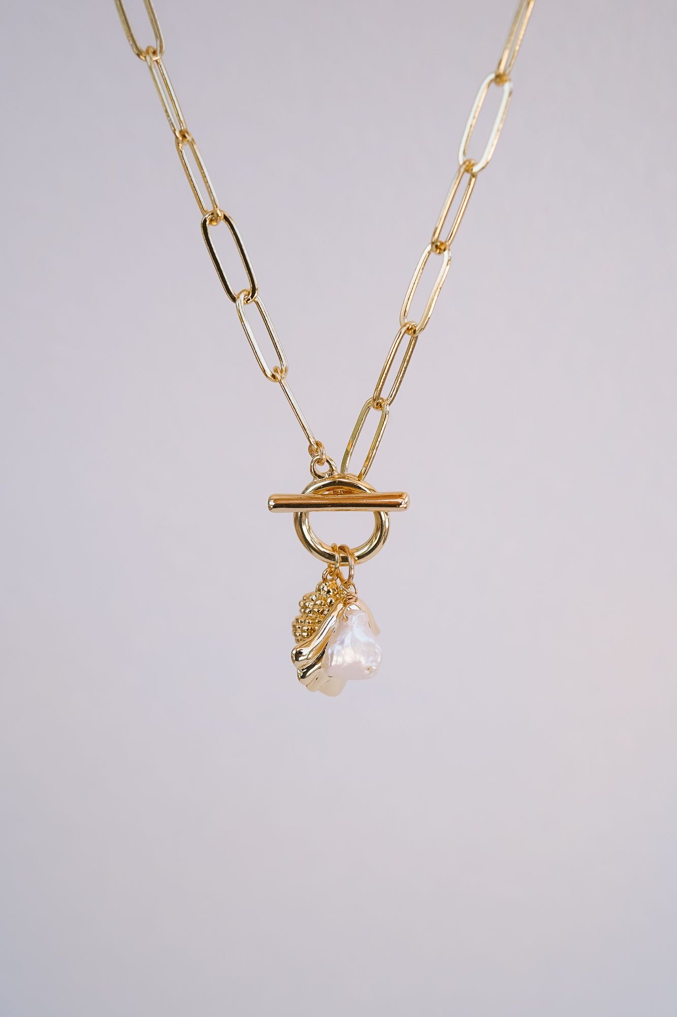 Capri Pearl Toggle Necklace - Wander + Lust Jewelry