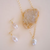 Elowen Baroque Pearl Drop Earrings - Wander + Lust Jewelry