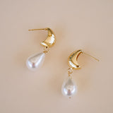 Ella Pearl Drop Earrings - Wander + Lust Jewelry