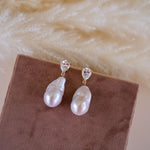 Elowen Baroque Pearl Drop Earrings - Wander + Lust Jewelry