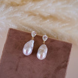 Elowen Baroque Pearl Drop Earrings - Wander + Lust Jewelry