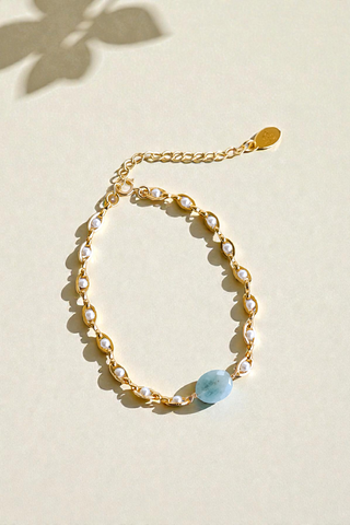 Ever After Blue Pearl Bracelet