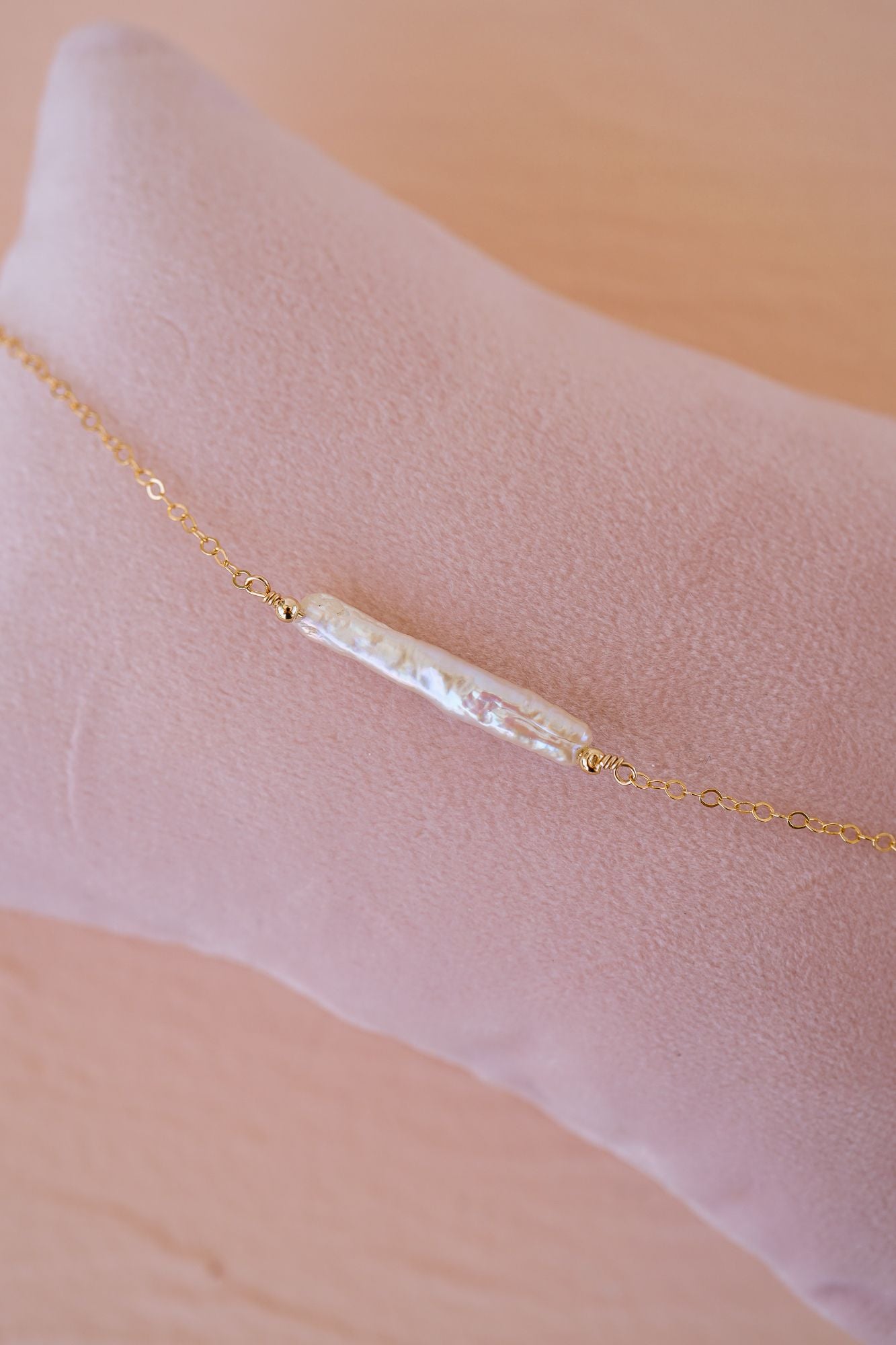Vivienne Stick Pearl Necklace - Wander + Lust Jewelry
