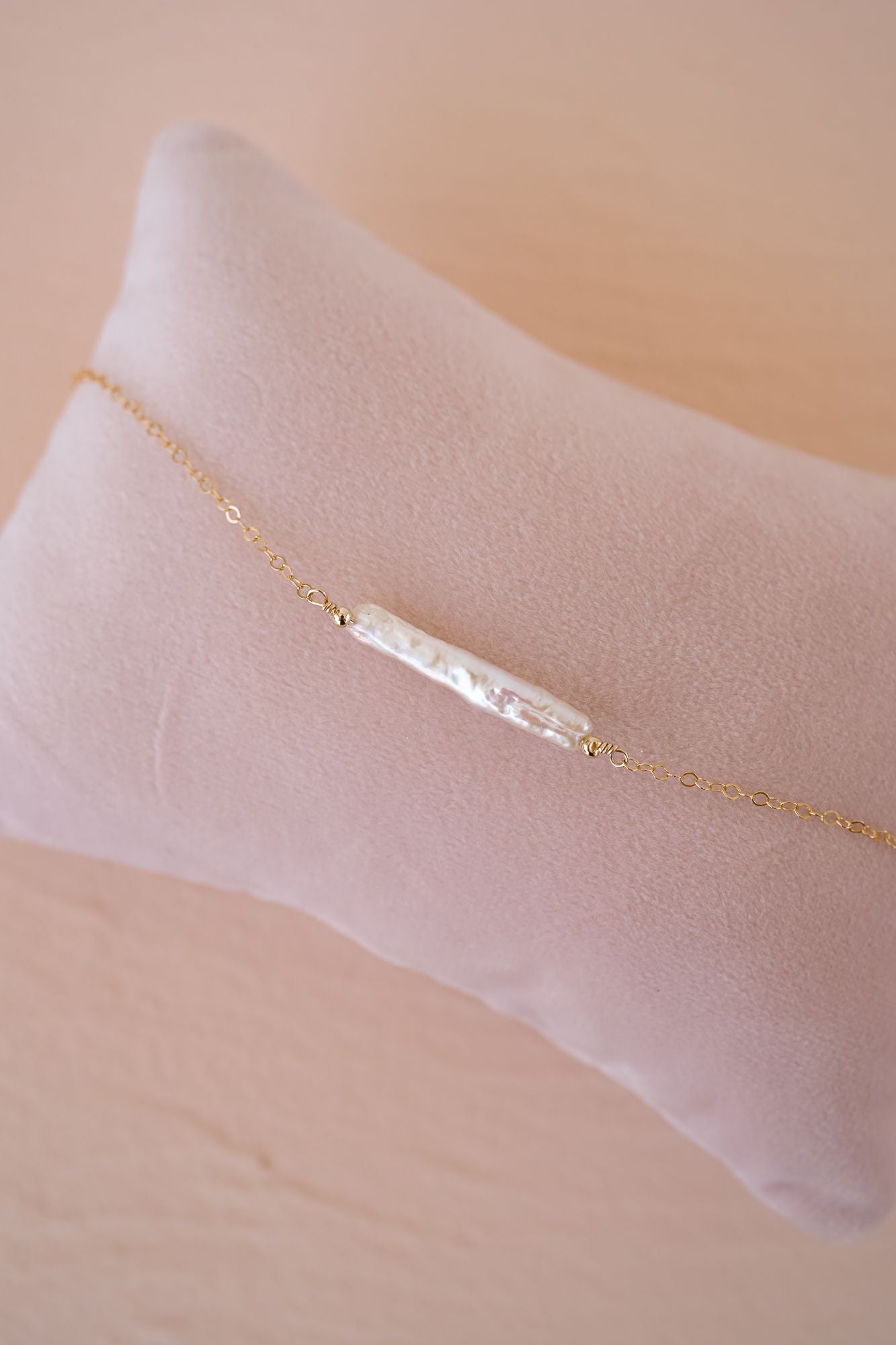 Vivienne Stick Pearl Necklace - Wander + Lust Jewelry