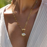 Capri Pearl Toggle Necklace - Wander + Lust Jewelry