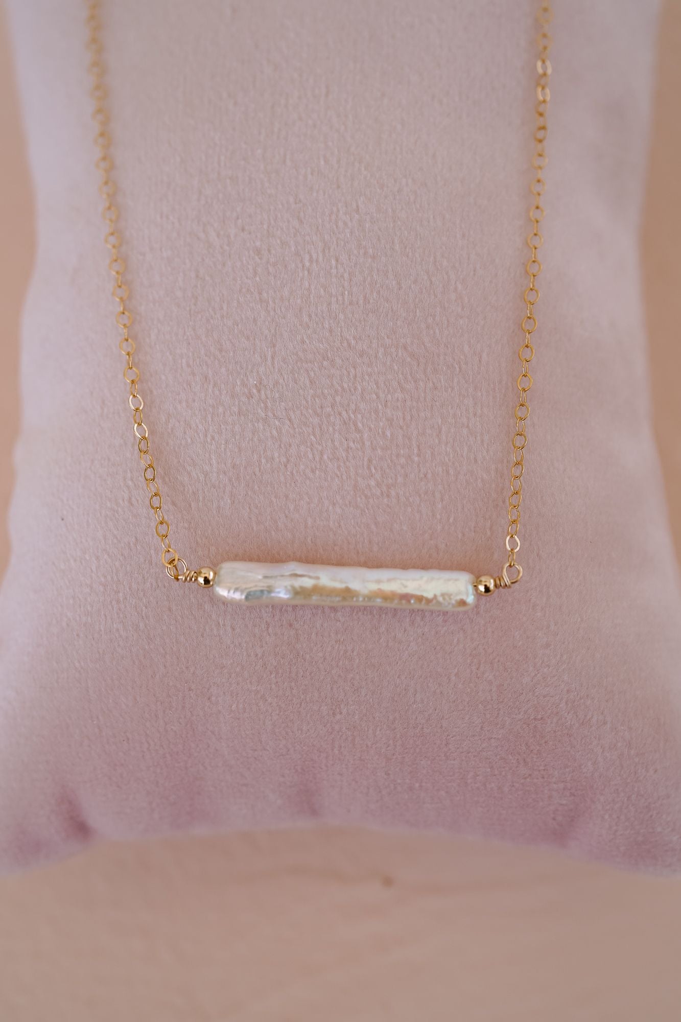 Vivienne Stick Pearl Necklace - Wander + Lust Jewelry