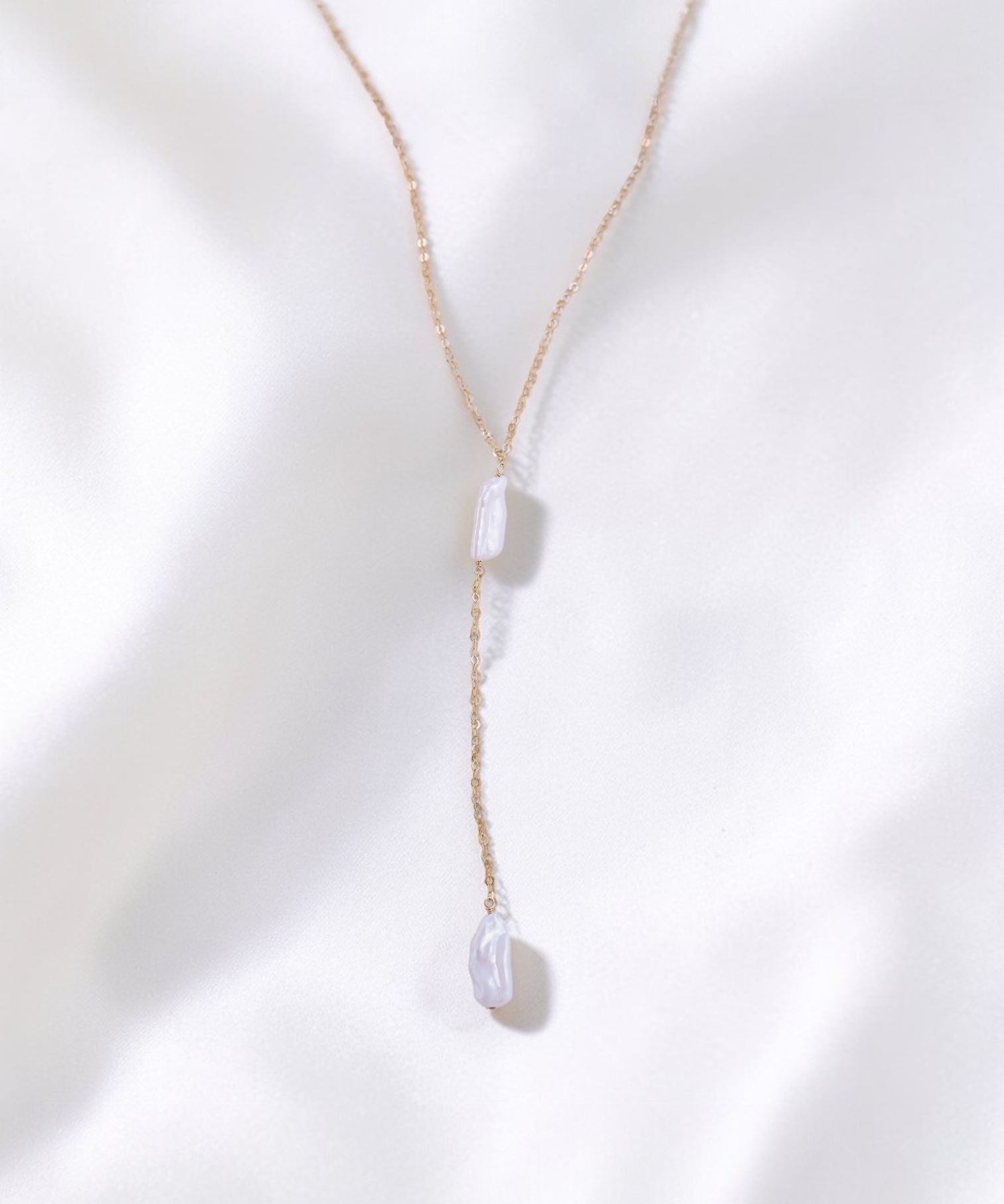Kiara Pearl Y Necklace