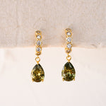 Envy Green Huggie Hoops - Wander + Lust Jewelry