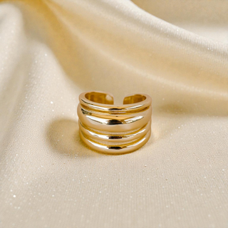 Maxine Triple Band Gold Ring