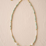 Azura Aquamarine Beaded Necklace - Wander + Lust Jewelry