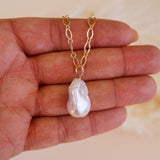 Elowen Pearl Pendant Necklace - Wander + Lust Jewelry