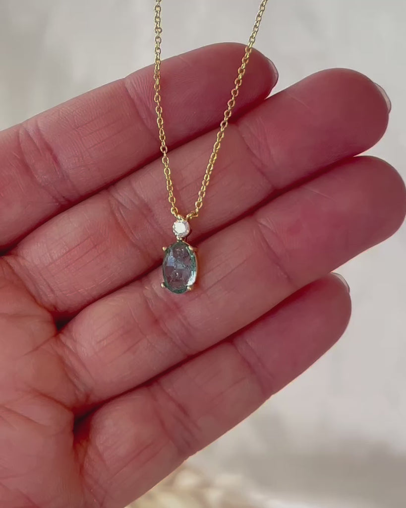 Ever After Blue Bridal Necklace — product video