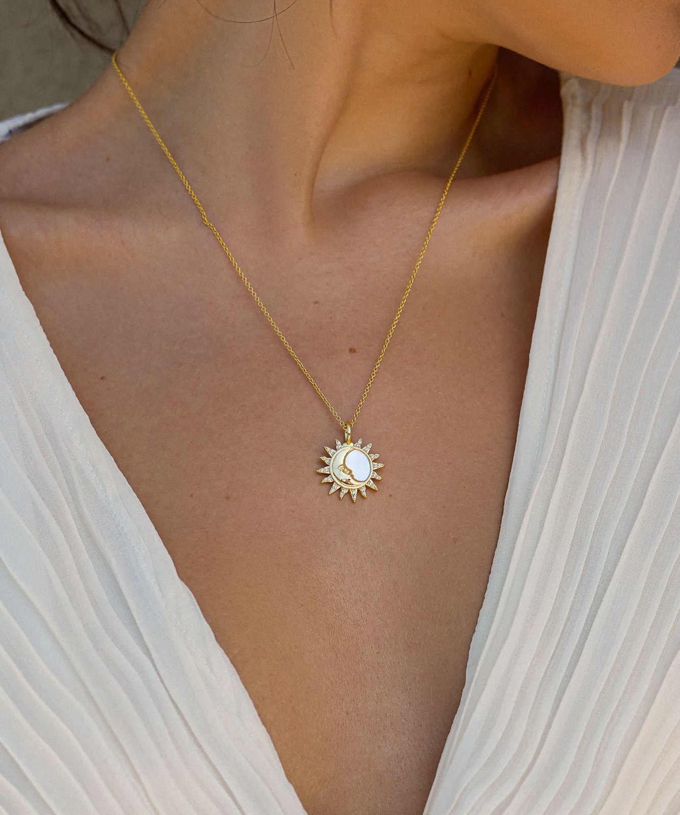 Face to the Sun Pendant Necklace - Wander + Lust Jewelry