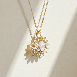 Face to the Sun Pendant Necklace