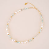 Solene Beaded Turquoise Necklace