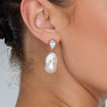Elowen Baroque Pearl Drop Earrings - Wander + Lust Jewelry