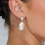 Elowen Baroque Pearl Drop Earrings - Wander + Lust Jewelry