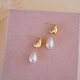 Ella Pearl Drop Earrings - Wander + Lust Jewelry