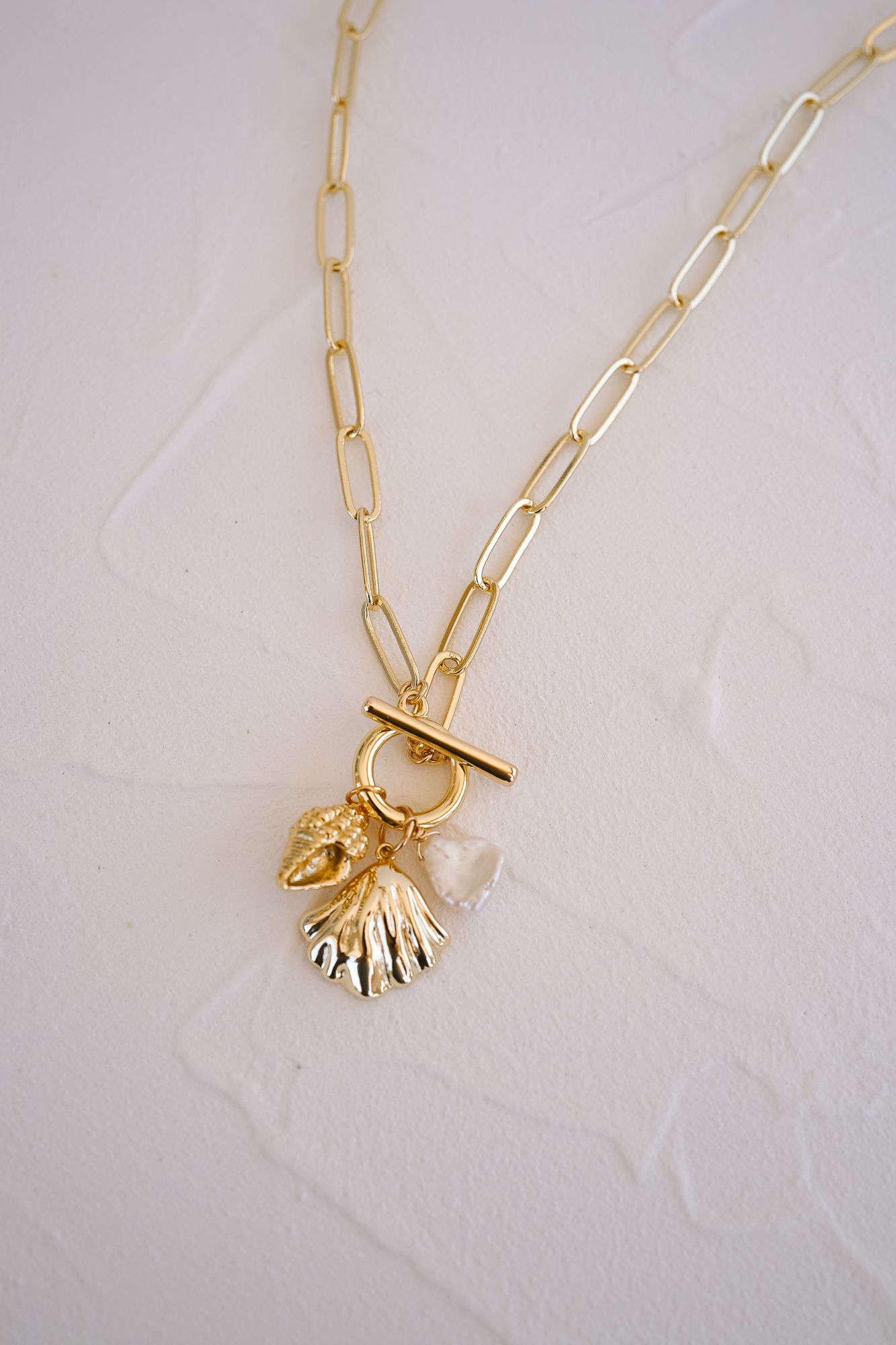 Capri Pearl Toggle Necklace - Wander + Lust Jewelry