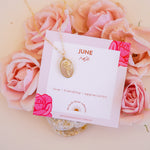 June Birth Flower Necklace - Wander + Lust Jewelry