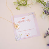 May Birth Flower Necklace - Wander + Lust Jewelry