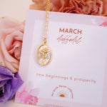 March Birth Flower Necklace - Wander + Lust Jewelry