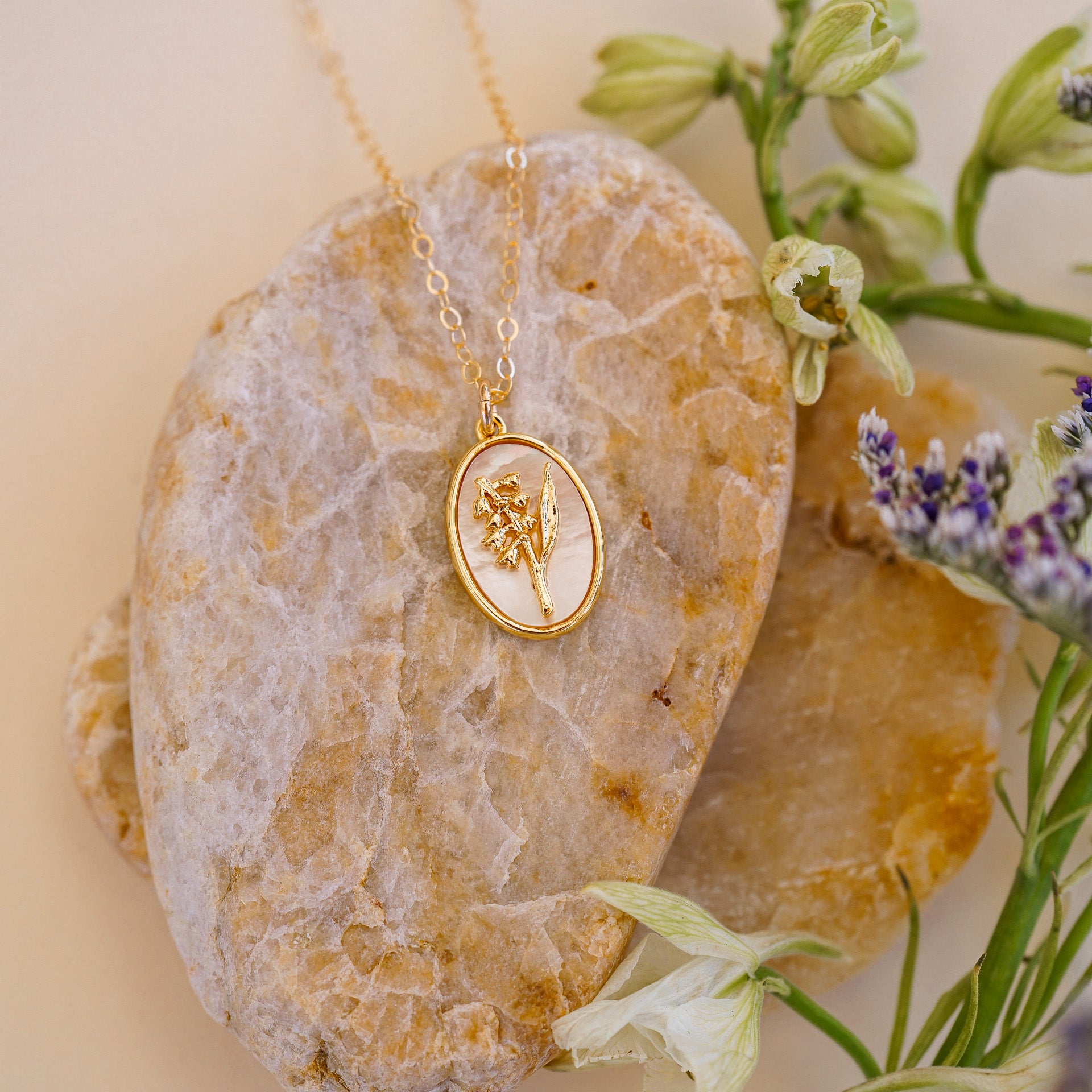 May Birth Flower Necklace - Wander + Lust Jewelry