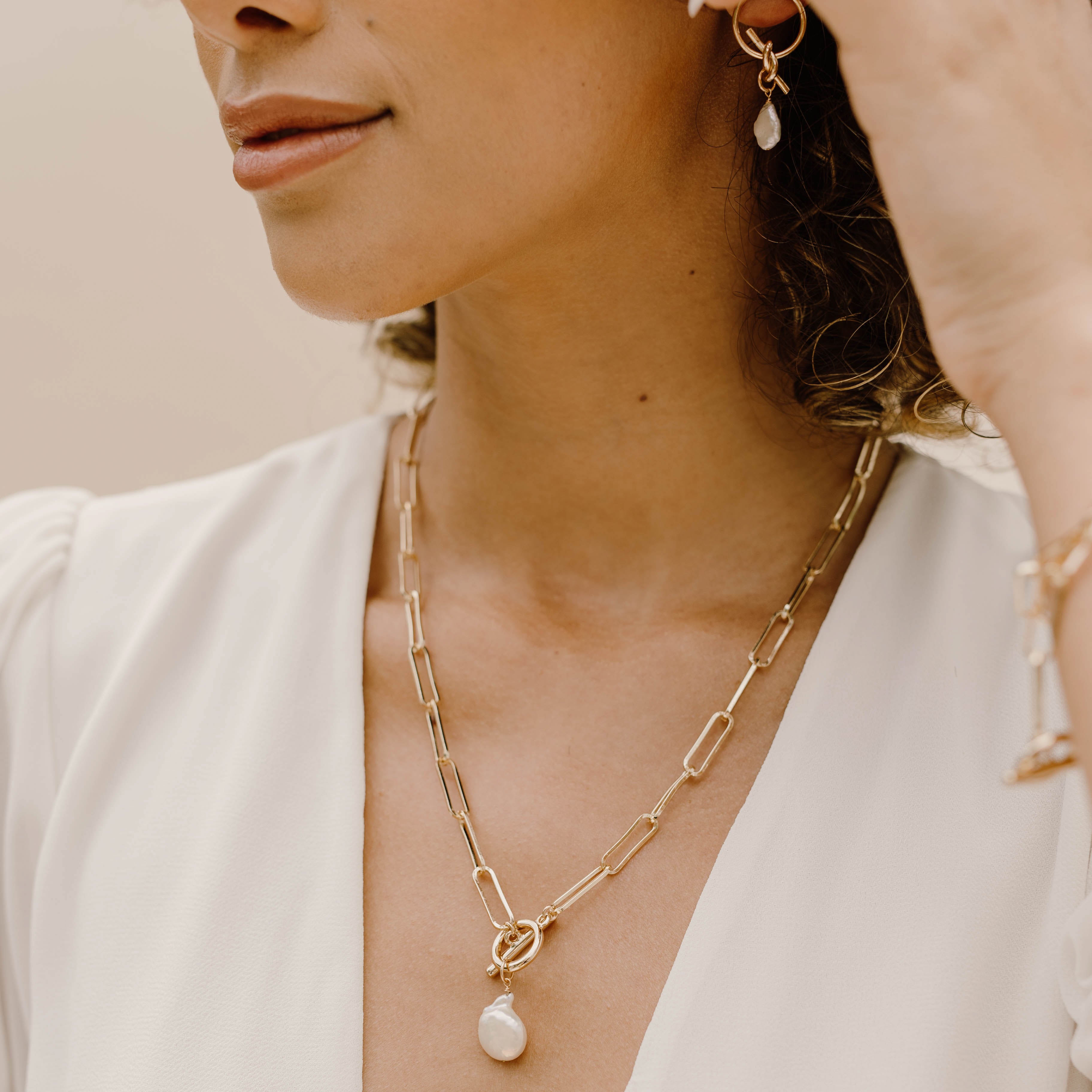 Lennon Pearl Necklace - Wander + Lust Jewelry