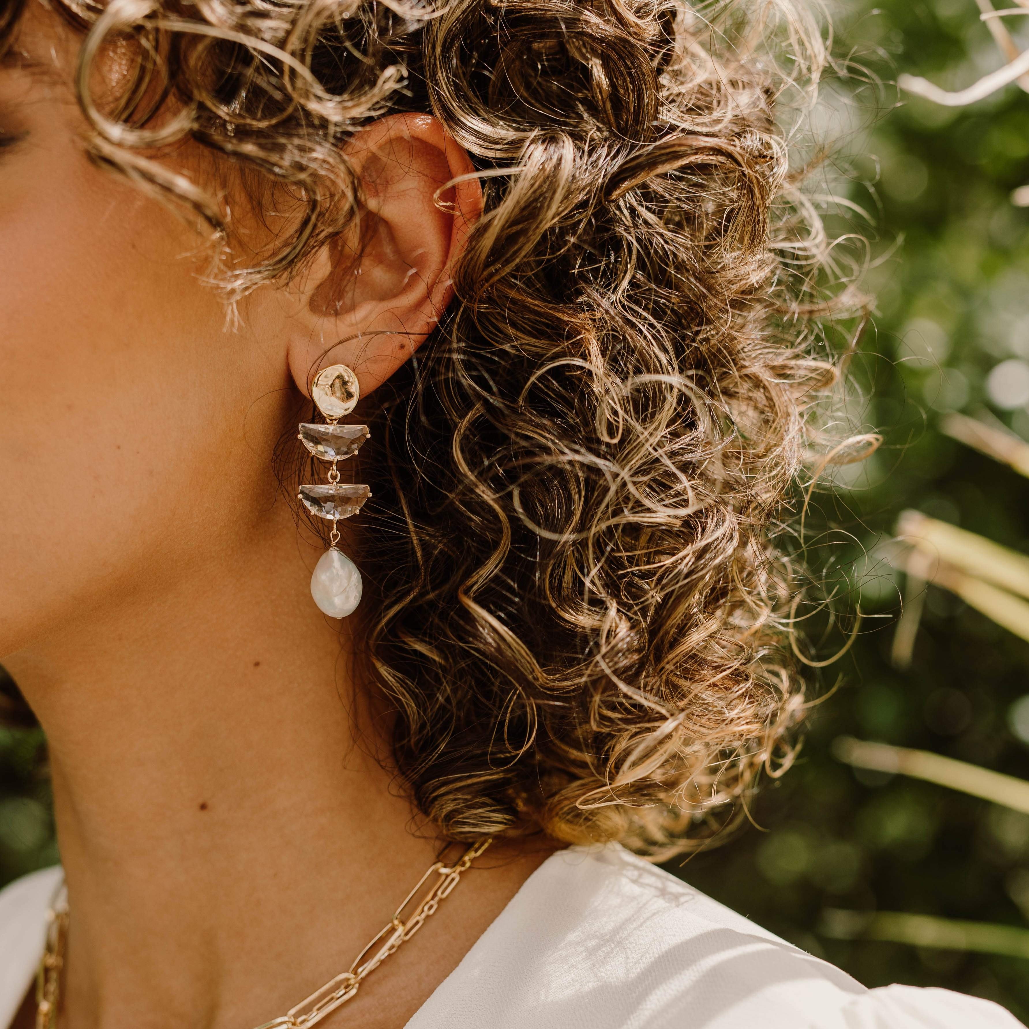 WREN Freshwater Pearl Earrings - Wander + Lust Jewelry