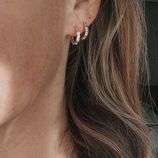 Isla Huggie Hoops, Earrings, - Wander + Lust Jewelry
