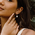 Delia Pearl Huggies - Wander + Lust Jewelry