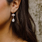 Aria Moonstone Earrings - Wander + Lust Jewelry