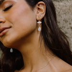 Aria Moonstone Earrings - Wander + Lust Jewelry