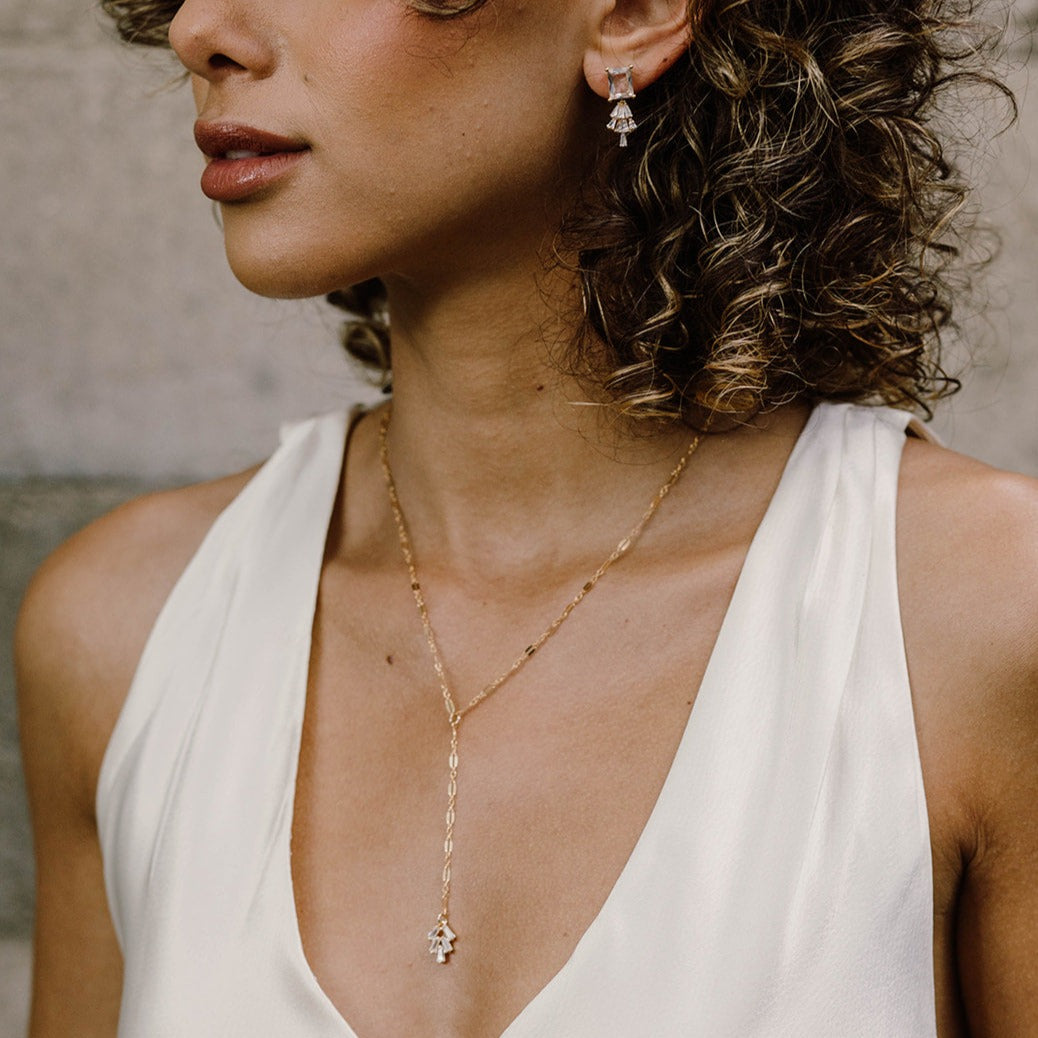 Emilie Art Deco Earrings - Wander + Lust Jewelry