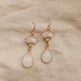 Aria Moonstone Earrings - Wander + Lust Jewelry