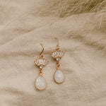 Aria Moonstone Earrings - Wander + Lust Jewelry