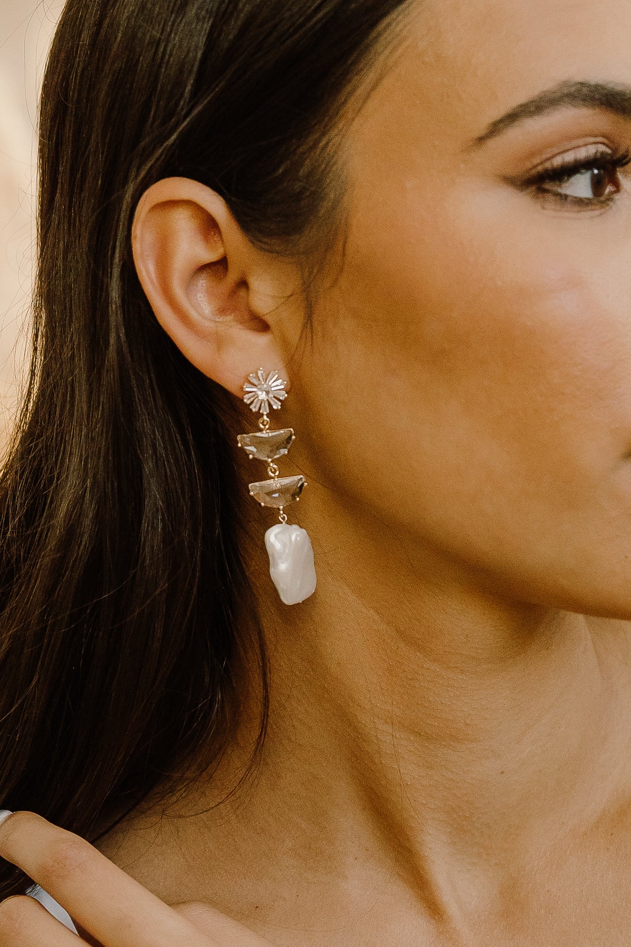 Paige Pearl Earrings - Wander + Lust Jewelry