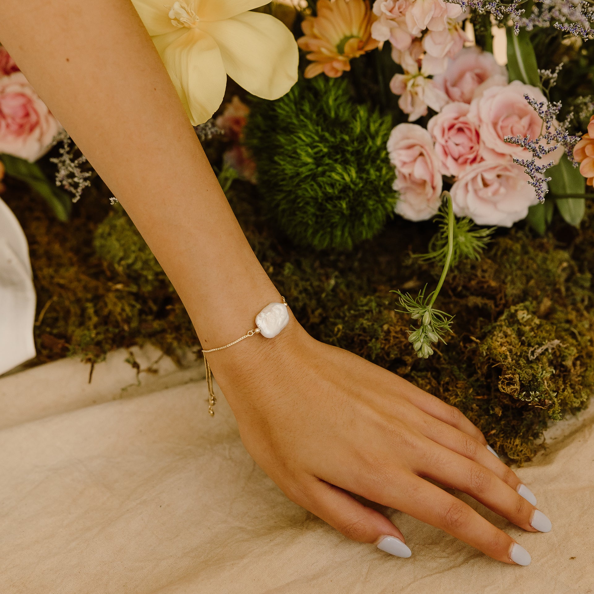 Paige Pearl Bracelet - Wander + Lust Jewelry