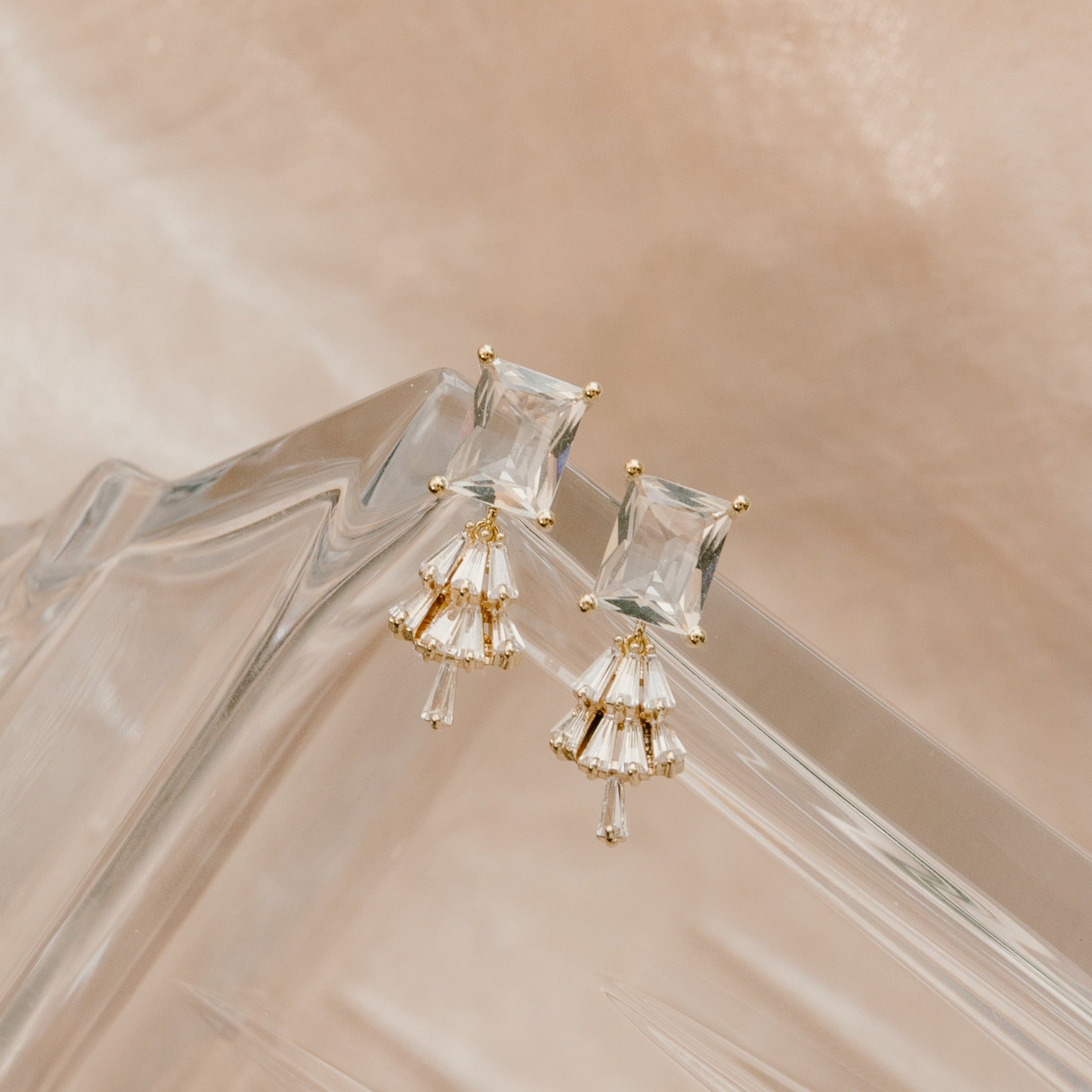 Emilie Art Deco Earrings - Wander + Lust Jewelry