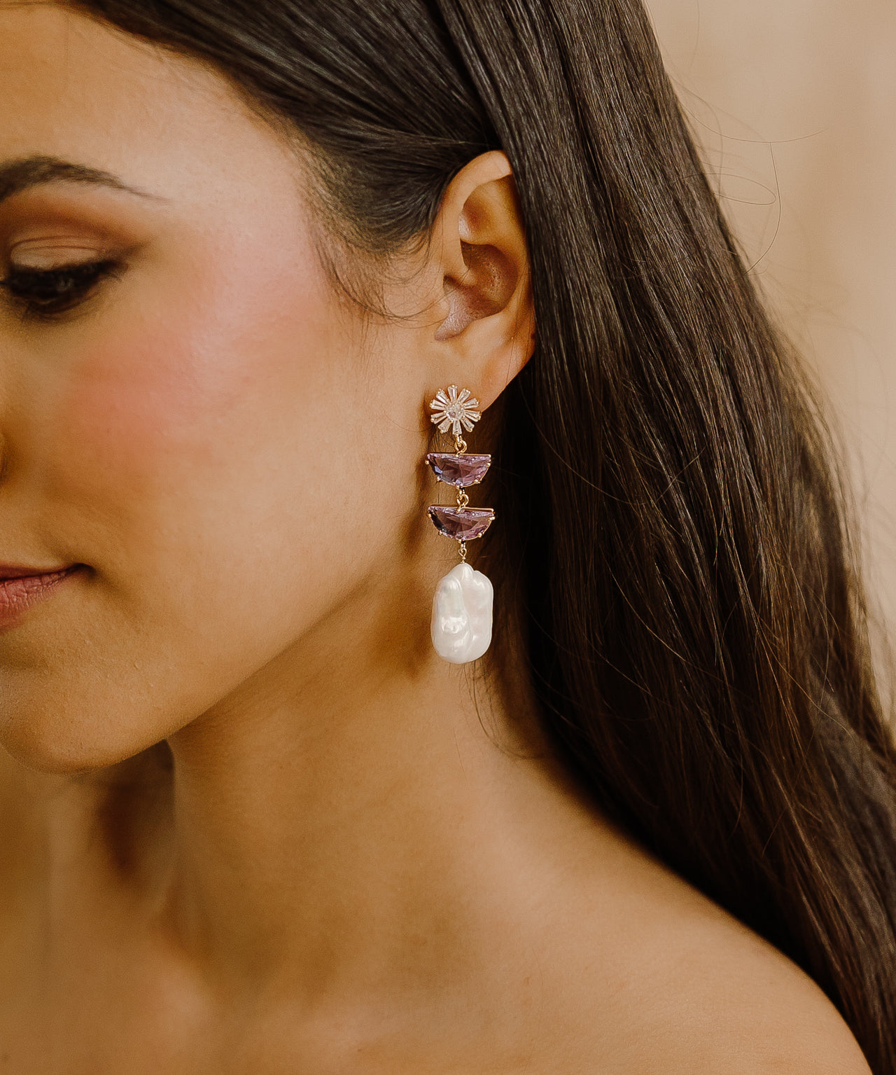 Poppy Pearl Earrings - Wander + Lust Jewelry