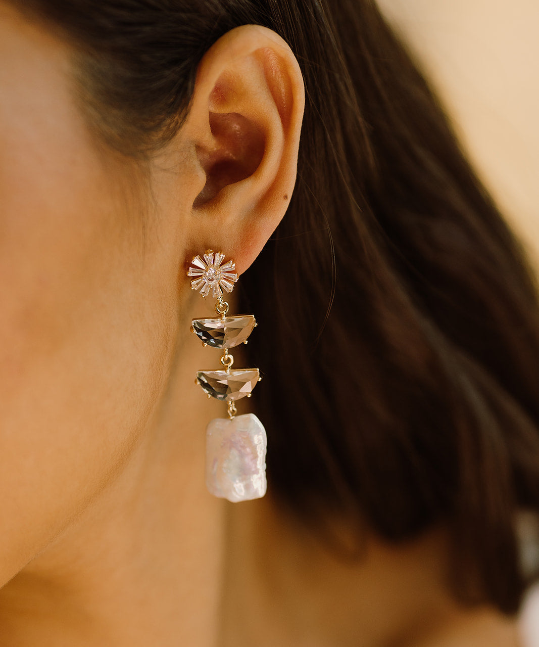 Paige Pearl Earrings - Wander + Lust Jewelry